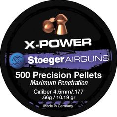 PLOMBS 4.5MM XPOWER TETE RONDE 0.66G