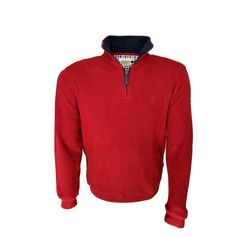 SWEAT COL ZIP ROUGE