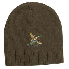 BONNET TRICOT KAKI ANIMAUX