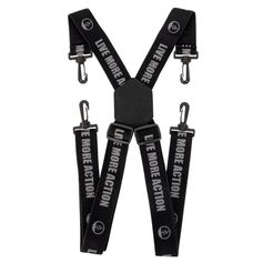 BRETELLES ELASTIQUE MOUSQUETON NOIR