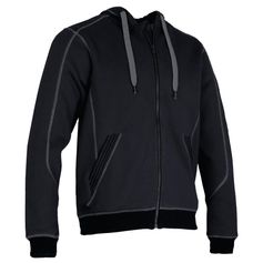 SWEAT CAPUCHE CHARPENTE GRIS NOIR