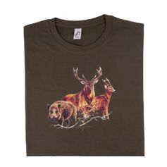 TEE SHIRT TRIO DE GIBIER KAKI