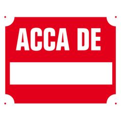 PANNEAU ACCA DE ...
