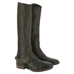 MINI-CHAPS EQUITHEME CUIR MARRON