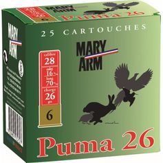 CARTOUCHES PUMA 26 CAL28/26G x25