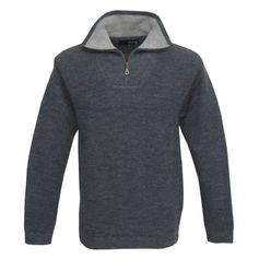 PULL COL ZIP CAMIONNEUR JEAN