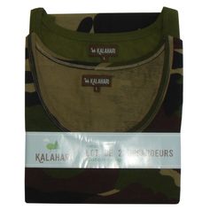 LOT DE 2 DEBARDEURS UNIS ET CAMO CE