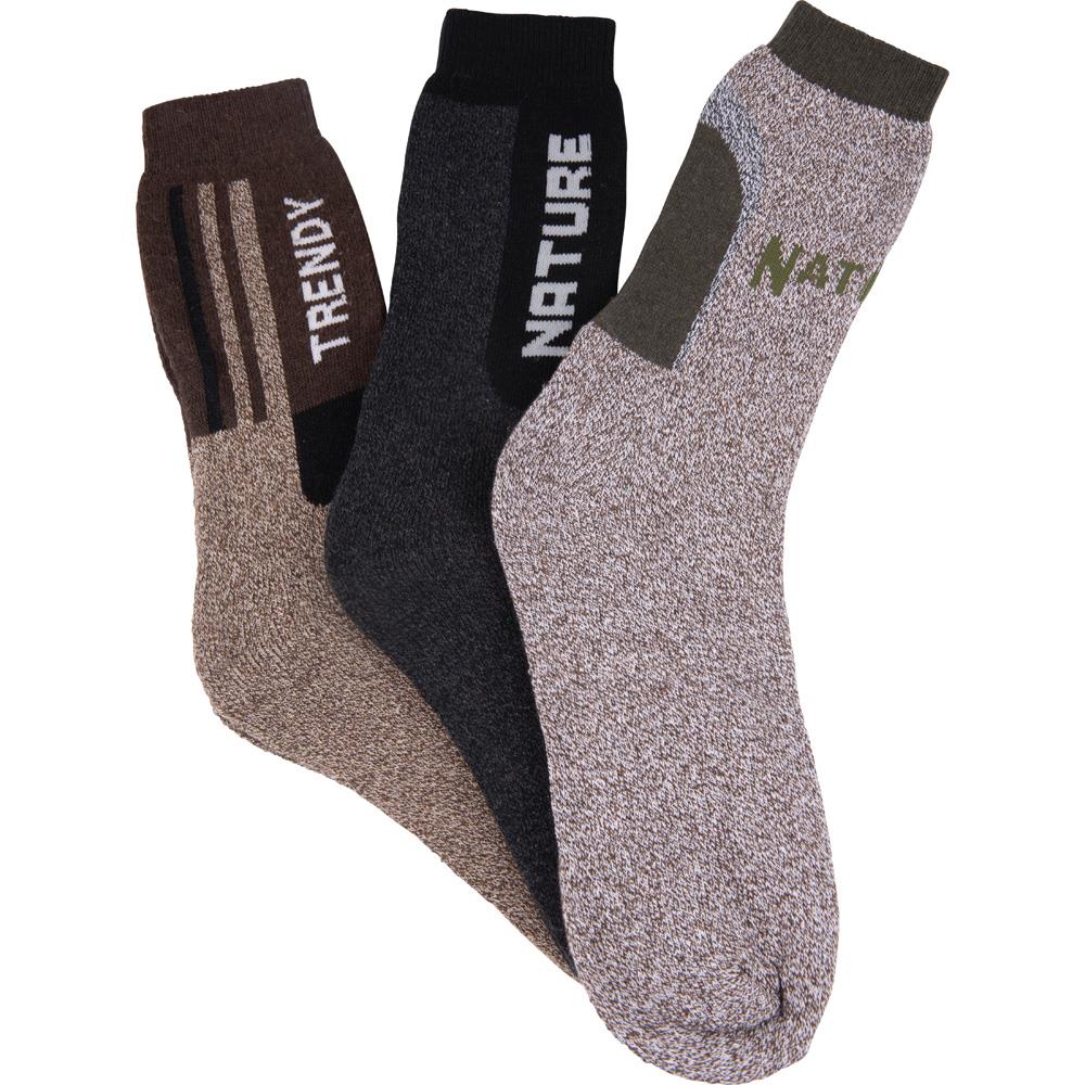 LOT DE 3  CHAUSSETTES NATURE