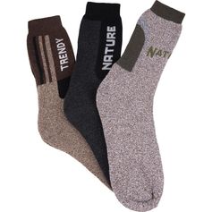 LOT DE 3  CHAUSSETTES NATURE