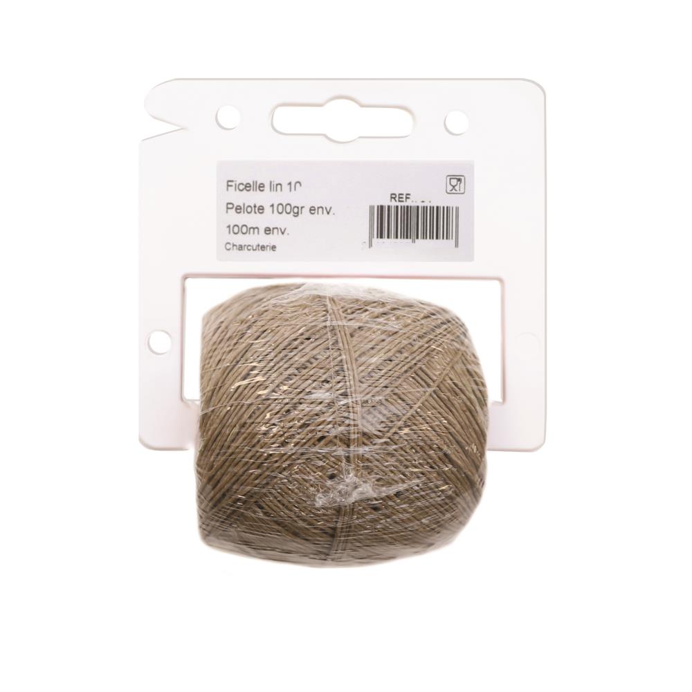 FICELLE LIN ECRU CHARCUTERIE 100GR 90M