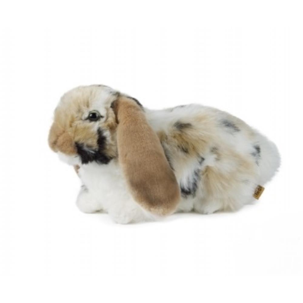 PELUCHE LAPIN BELIER BRUN  30CM