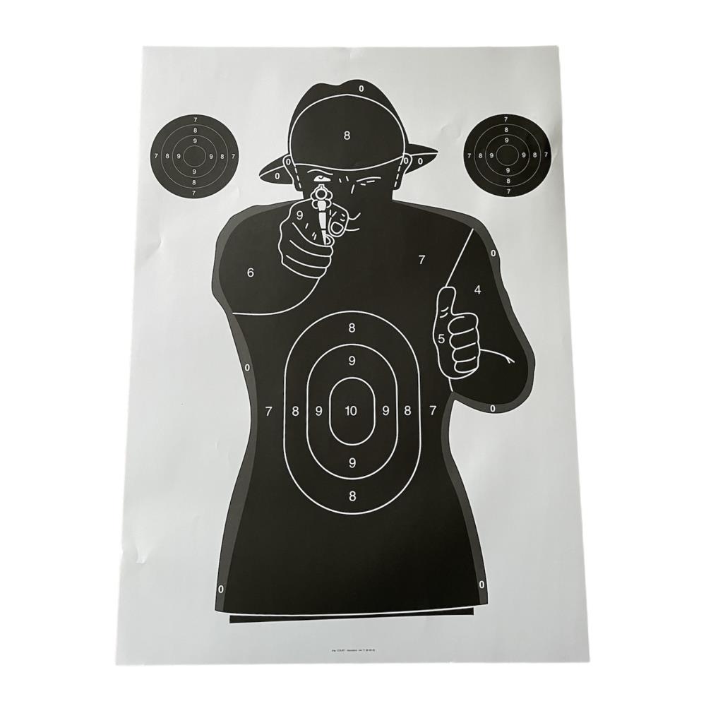 CIBLES 50X70 BUSTE POLICE X100