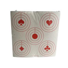 CIBLES 14X14 4AS ROUGE X100