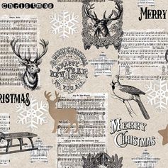 SERVIETTE MERRY CHRISTMAS CERF