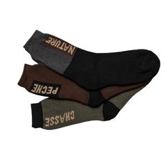 LOT DE 3 PAIRES CHAUSSETTE NATURE