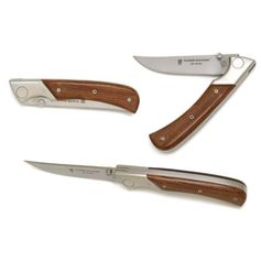 COUTEAU CHASSE PLIANT EOK MANCHE EBENE