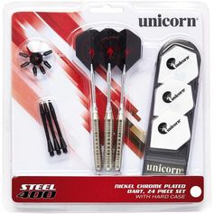 3 FLECHETTES POINTE ACIER 400