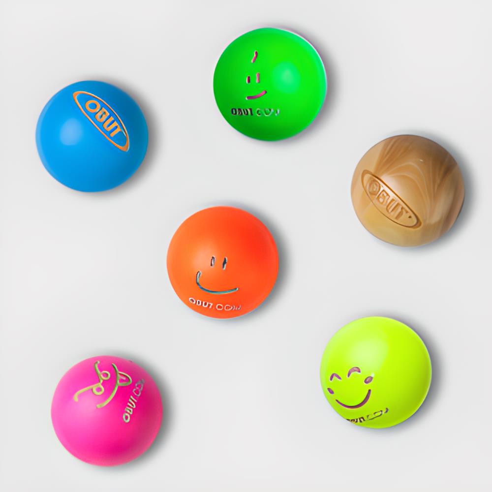 LOT DE 6 BUTS COLORES EN BUIS