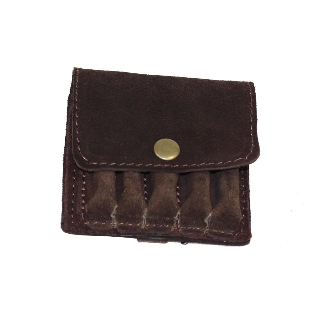 POCHETTE  5 BALLES RAYEES CROUTE CUIR