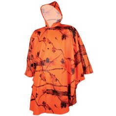 PONCHO LONG CAMO ORANGE