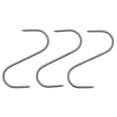 CROCHETS X3 BOUCHER INOX 14 CM