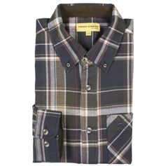 CHEMISE SPRINGER CARREAUX MARRON