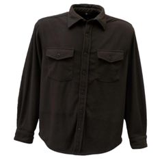 CHEMISE POLAIRE OVER UNI MARRON