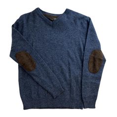 PULL COL V VITCH BLEU