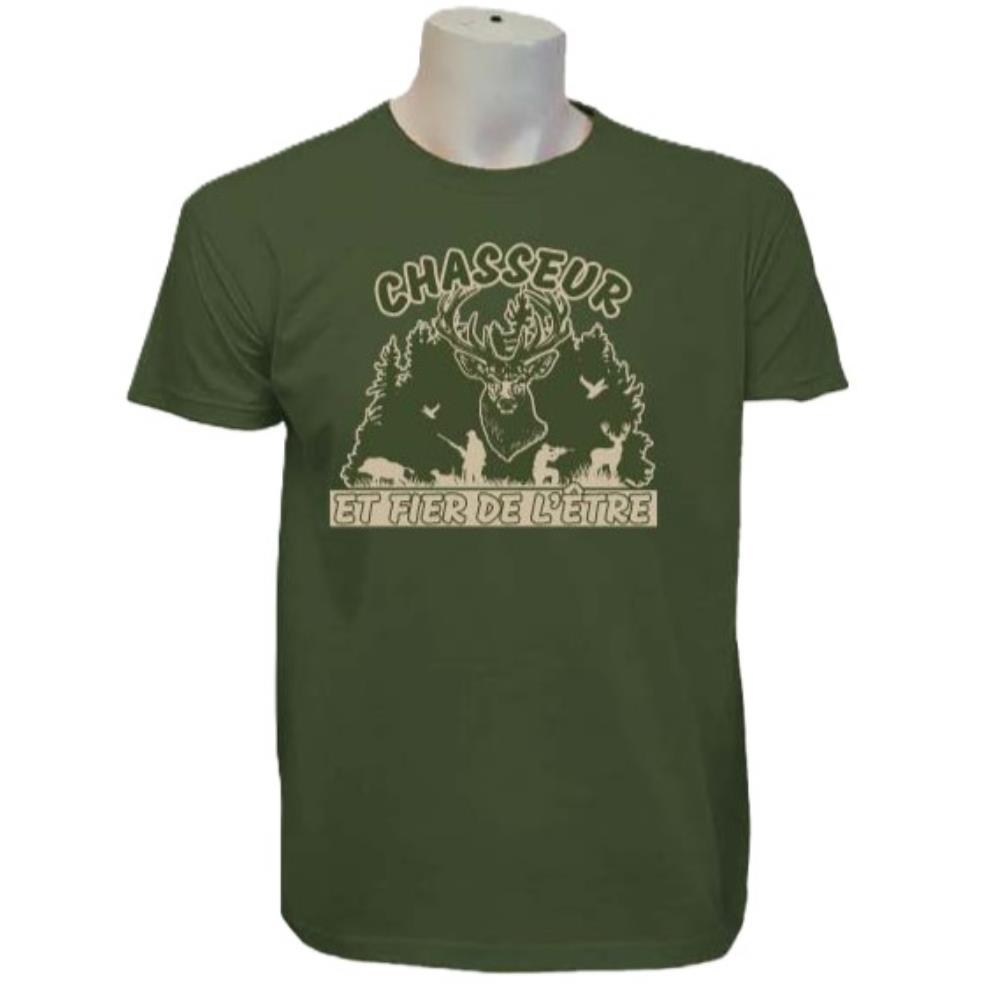 TEE SHIRT CHASSEUR FIER KAKI