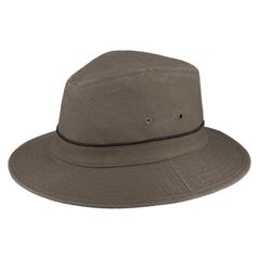 CHAPEAU TRAVELER COTON MARRON