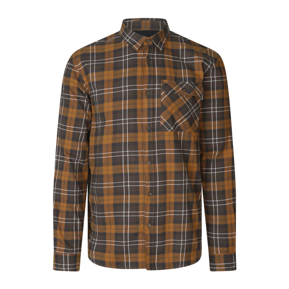 CHEMISE GLEN FLANELLE CAMEL CHECK