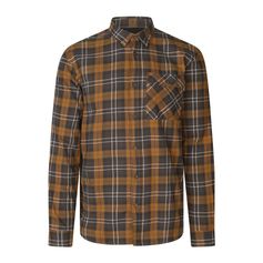 CHEMISE GLEN FLANELLE CAMEL CHECK