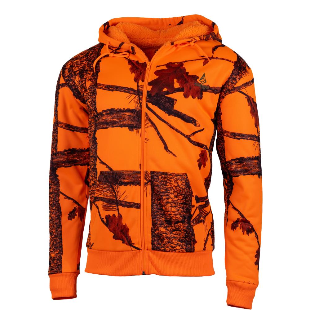 SWEAT ZIPPE CAMO ORANGE