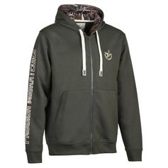 SWEAT SHIRT ZIPPE AFFUT KAKI