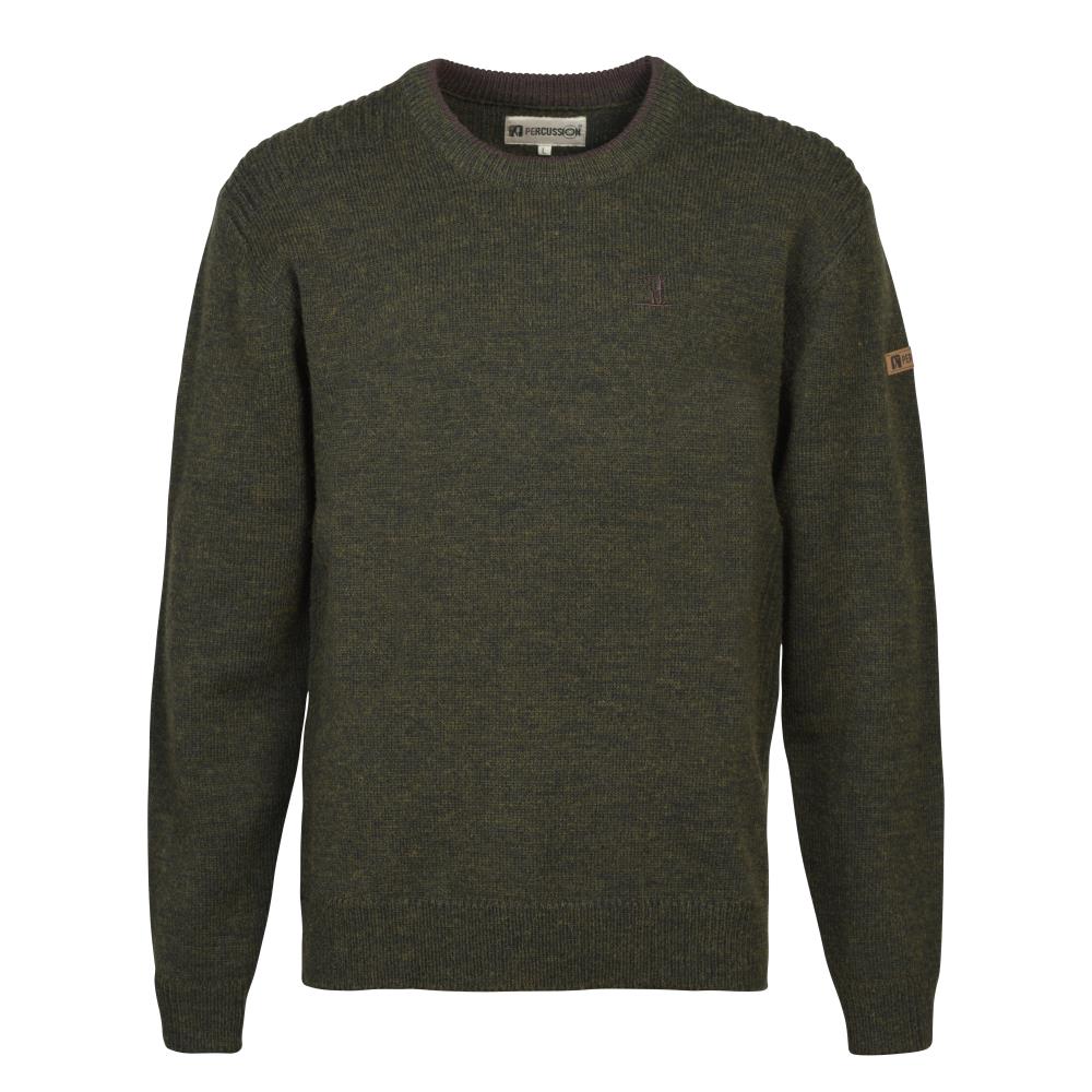 PULL COL ROND ISLANDE KAKI