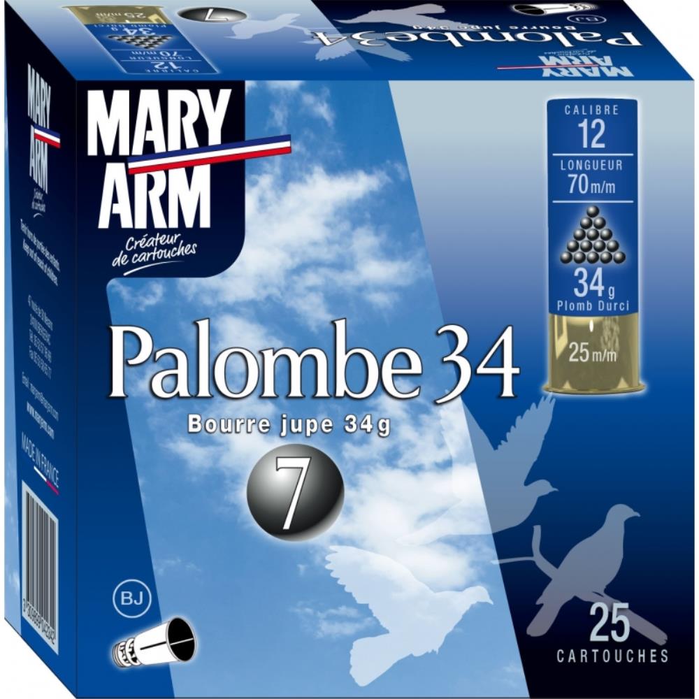 CARTOUCHES PALOMBE 12/34G BJ X25