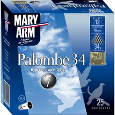 CARTOUCHES PALOMBE 12/34G BJ X25